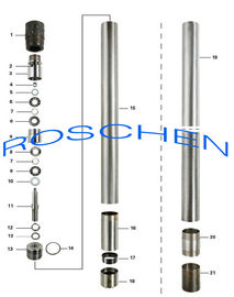 Conjunto de tambor dobro convencional do núcleo do tubo para o equipamento geotécnical da perfuração
