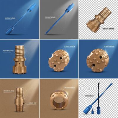qualidade Bits de botão de martelo DTH multiuso 152mm QL60 Alta pressão do ar para mineração fábrica